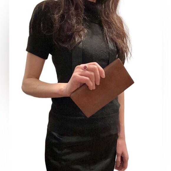 Hermes long brown leather wallet - Picture 13 of 16